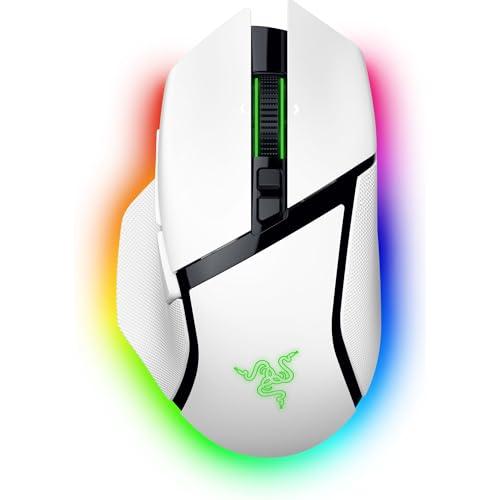 46% DESCUENTO Razer Basilisk V3 Pro Ratón Inalámbrico Personalizable para Juegos con Rueda Inclinable Hyperscroll (Sensor Óptico Focus Pro 30K, Iluminación Cromática de 13 Zonas, Botones Programables 11) Blanco