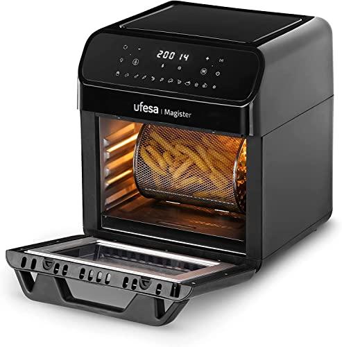 38% DESCUENTO Ufesa Magister Freidora de Aire sin Aceite Airfryer de 12L, 12 Programas, 1850W, Temporizador, Temperatura 200ºC, 6 Accesorios Incluidos, Sin BPA, Exclusivo Amazon