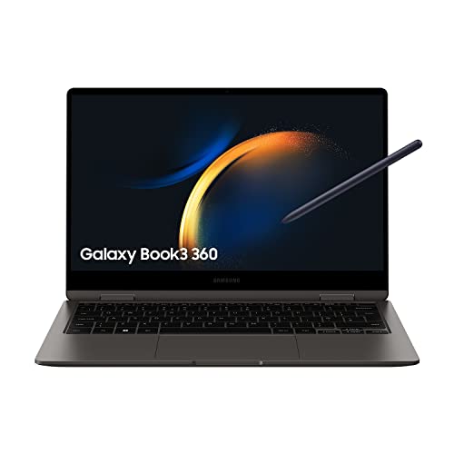 55% DESCUENTO SAMSUNG Galaxy Book3 360 Portátil convertible 13.3″ WQXGA+ (Intel Core i5 1360P, 16GB RAM, 512GB SSD, Intel Iris Xe, Windows 11) Grafito Teclado QWERTY español