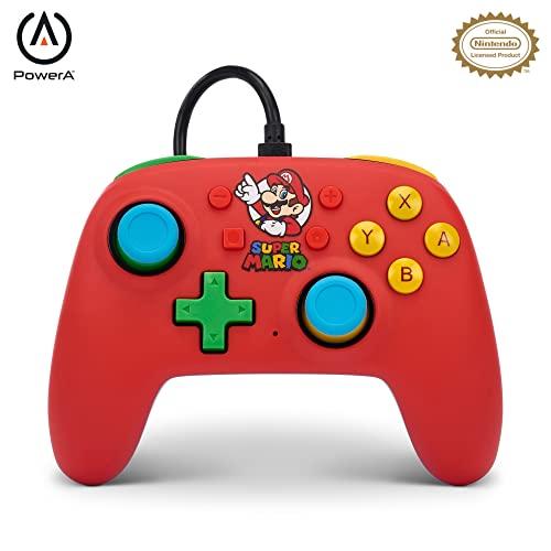 46% DESCUENTO El mando con cable PowerA Nano para Nintendo Switch   Mario Medley