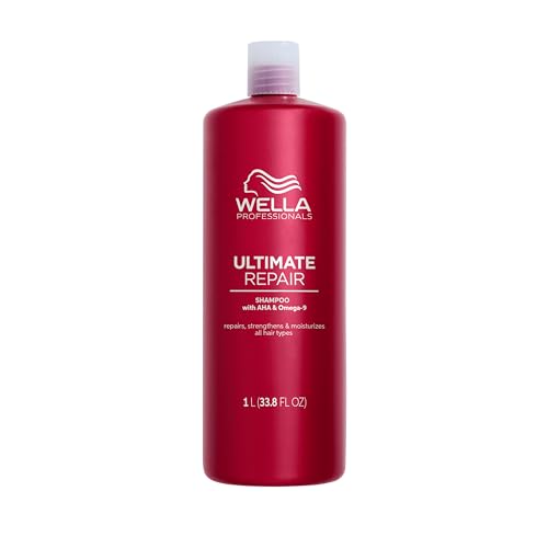 52% DESCUENTO Wella Professionals Ultimate Repair |Champú Profesional Ligero y Cremoso | Cabello Dañado | 1L
