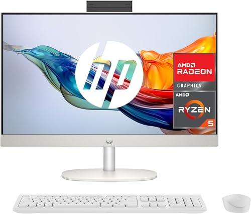 30% DESCUENTO HP 27 cr0008ss   Ordenador de 27″ Full HD Con Cámara, Teclado y Ratón Inalámbricos (AMD Ryzen 5 7520U, 16GB RAM, 512 SSD, AMD Radeon Graphics, Sin Sistema Operativo) Blanco   Teclado QWERTY Español