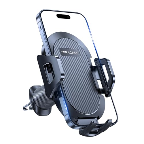 33% DESCUENTO Miracase Soporte Movil Coche [Nuevo Gancho Doble de Acero] Suporte Telemovel Carro para Ventilación de Aire Compatible con iPhone 16/15/14/13 Samsung Xiaomi y Otras Smartphones