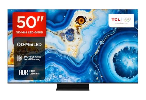 47% DESCUENTO TCL 50QM8B TV MiniLED 50”, QLED, 144Hz, 4K HDR Premium 1250nits, Google TV, Dolby Atmos, Onkyo y Game Master Pro 2.0