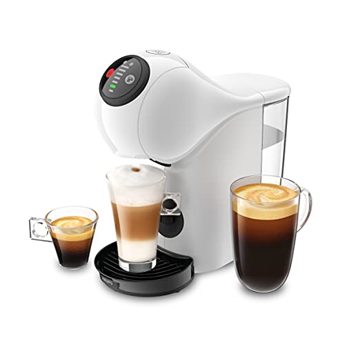 37% DESCUENTO Krups Nescafé Dolce Gusto Genio S, Máquina Compacta de Cápsulas Multibebidas, Alta Presión, Espresso con Crema en 30 Segundos, Parada Automática, Diseño XL, Blanca + 3 Packs de Café Intenso