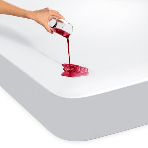 25% DESCUENTO Dreamzie Cubre Colchon 135×190 cm Impermeable y Resistente Protector Colchon 135×190 cm Protección Óptima y Transpirable