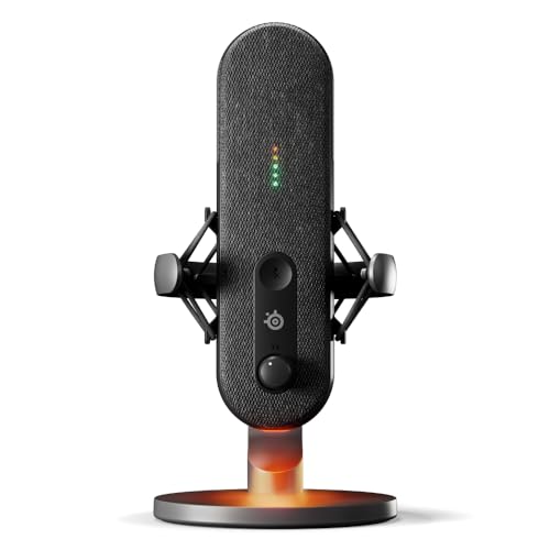 28% DESCUENTO SteelSeries Alias Micro USB para PC — cápsula 3 Veces más Grande para Gaming, Streaming y pódcast — cancelación de Ruido por IA — Control de Silencio y Volumen por led — Soporte antivibraciones
