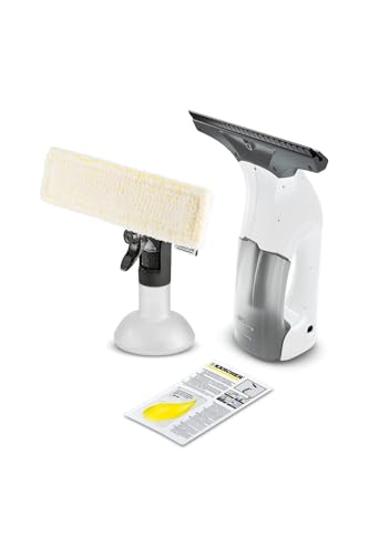 22% DESCUENTO Kärcher Limpiadora de Cristales WV 1 Plus, autonomía batería: 20 min, indicador LED estado batería, depósito agua sucia: 100 ml, peso: 0,5 kg, pulverizador, paño microfibra, 20 ml detergente