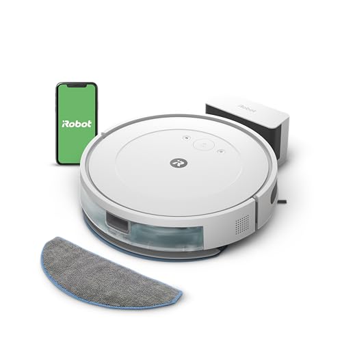 61% DESCUENTO iRobot Roomba Combo Essential, Robot Aspirador y friegasuelos, Potente aspiración y fregado, 4 Fases de Limpieza, 3 Niveles de aspiración, controlable vía App o Voz