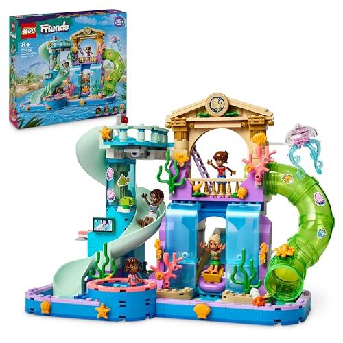 32% DESCUENTO LEGO Friends Parque Acuático de Heartlake City con Tobogán de Agua, Juguete de Construcción para el Juego Creativo, Regalo para Niñas y Niños de 8 Años o Más, 3 Mini Muñecos y 3 Toboganes 42630