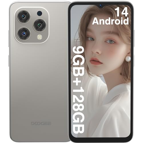 31% DESCUENTO DOOGEE N55 Teléfono Móvil Libre 2025, Smartphone Android 14, 9GB+128GB/1TB, 6.56″ Pantalla HD+90Hz, Cámara13MP, Batería 5150mAh, 4G Dual SIM 2.4G/5G WiFi OTG, Natural