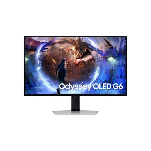 42% DESCUENTO SAMSUNG LS27DG602SUXEN Monitor Odyssey OLED G6 de 27″ QHD (2560 x 1440, 16:9, 360Hz, 0,03ms, FreeSync Premium Pro, Antirreflejos, Modo Eye Saver, Flicker Free), Plateado, Versión 2024