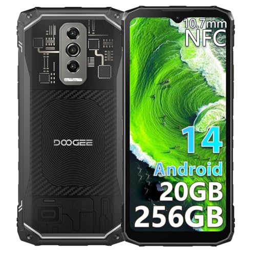 29% DESCUENTO DOOGEE Blade10 Ultra Telefono Movil Irrompible, 20GB+256GB/2TB 6.56″ Movil Resistente Android 14, 10.7mm Cámara 50MP+8MP Móvil Todoterreno 4G, Octa Core Smartphone 5150mAh/IP68/NFC/Face ID/Huella 2025
