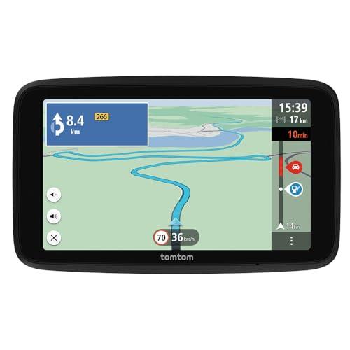 24% DESCUENTO TomTom GPS Coche GO Classic Lite (6″, información de tráfico y Alerta de radares, actualizaciones de mapas de Europa Mediante Wi Fi y Soporte Reversible Integrado)