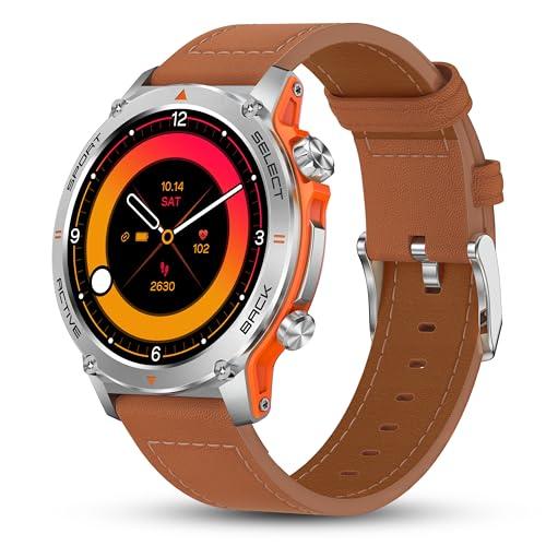 38% DESCUENTO Popglory Reloj Inteligente Mujer Hombre, 1,43” AMOLED Smartwatch con Llamadas Bluetooth y Responder Whatsapp, Pulsometro, SpO2, Sueño, Podómetro, 110+ Deportivos Pulsera Actividad para Android iOS