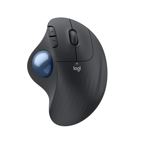 37% DESCUENTO Logitech ERGO M575S ratón con trackball inalámbrico, ratón ergonómico inalámbrico con Bluetooth y llave USB cifrada, control cómodo con el pulgar, seguimiento fluido y preciso, para PC/Mac Grafito