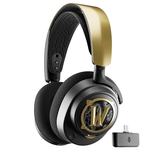 32% DESCUENTO SteelSeries Arctis Nova 7 Wireless Auriculares Gaming multiplataforma Edición World of Warcraft Objeto en el Juego 2,4 GHz + Bluetooth Batería 38H con USB C Playstation, PC, Switch