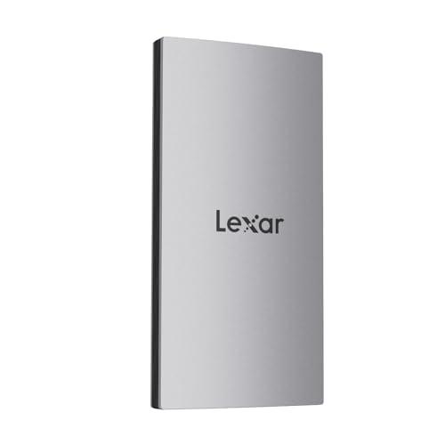 Lexar ES3 SSD Externo 1TB, SSD Portátil USB3.2 Gen2, PSSD hasta 1050MB/s Lectura, 1000MB/s Escritura, Unidad de Estado sólido Externa Compatible con iPhone15 Series/Mac/PS5/XBOX(LES3XXX001T RNSNG)
