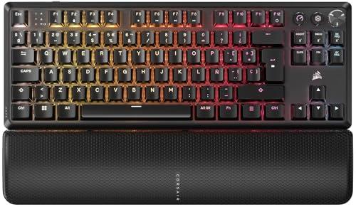 25% DESCUENTO CORSAIR K70 CORE TKL WIRELESS RGB Teclado Mecánico Tenkeyless para Juegos – Interruptores Lineales CORSAIR MLX Red v2 Prelubricados, SOCD, Amortiguación Acústica, Tapas de ABS, QWERTY ES – Negro