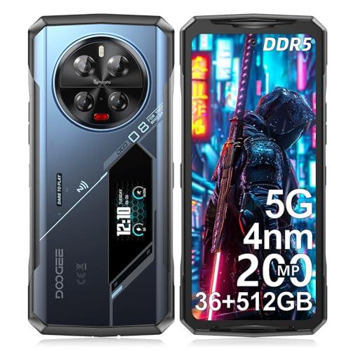 21% DESCUENTO DOOGEE V40 Pro Móvil Resistente 5G, 36GB+512GB/2TB TF 1.47” Pantalla Trasera Movil Irrompible, Dimensity 7300, Cámara Triple 200MP Móvil Rugerizado 6.78″ FHD+ 120Hz, 8680mAh/WiFi6/NFC/3 Card Slot