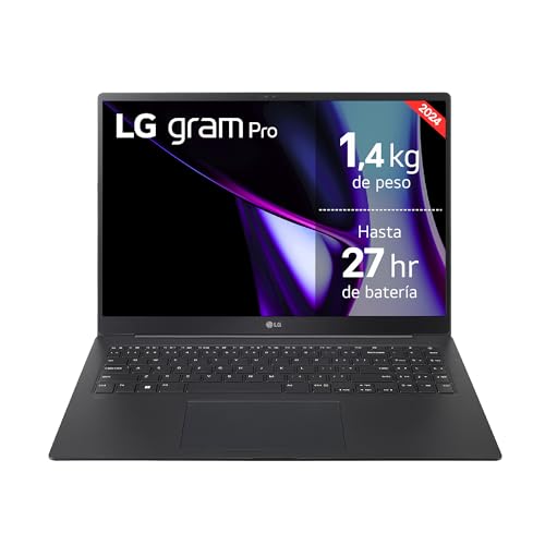 27% DESCUENTO LG gram Pro 17Z90SP E.AD88B Portátil Ultraligero de 43.1 cm (17″), IPS, Intel Core Ultra 7, 32 GB RAM, 1TB SSD, batería hasta 27 h, 1,4Kg, NVIDIA RTX3050, W11 Home, Negro, Teclado QWERTY Español