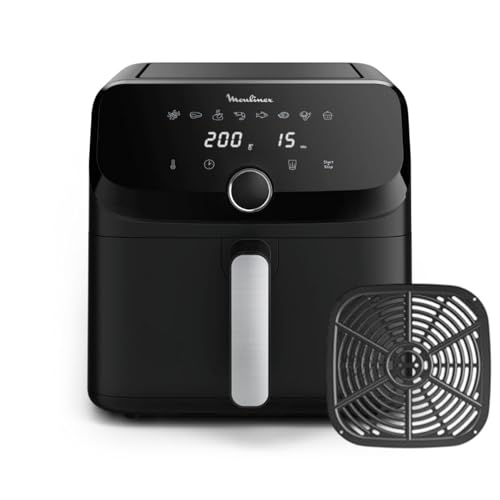 38% DESCUENTO Moulinex Easy Fry Mega, Freidora de aire, 7,5 L Capacidad XL, 8 Programas, Diseño Compacto, Modelo EZ8558F0