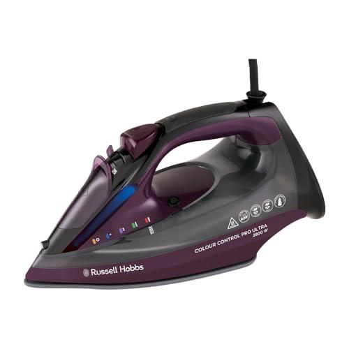 66% DESCUENTO Russell Hobbs Plancha de Ropa, suela cerámica antiadherente, golpe vapor 195 g, vapor continuo 50 g, depósito agua 380 ml, autolimpieza, antical y antigoteo, 2800 W, 27281 56