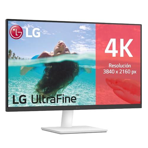 25% DESCUENTO LG 27US500 W Monitor 4K UltraHD, 27 Pulgadas, IPS, 3840 x 2160, HDMIx2 2.0, SuperResolution+, clasificación F, 60 Hz, 5 ms, Blanco