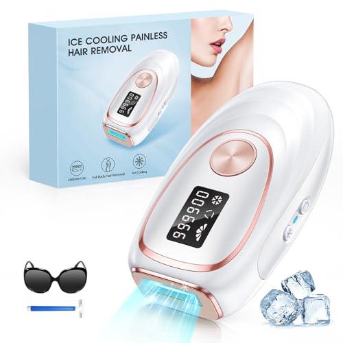 30% DESCUENTO Depiladora de Luz Pulsada IPL con Función de Enfriamiento, 999,900 Flashes, 5 Nivel de Energía, Depiladora Láser Indolora para Mujeres, Hombres, Rostro, Axilas, Piernas y Cuerpo Bilanco