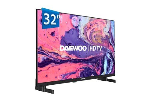 23% DESCUENTO Daewoo 32DM65HV Televisor 32 Pulgadas Smart TV resolución HD LED, HDR, Diseño sin Marcos, Dolby Audio, Compatible con Asistente de Voz Alexa