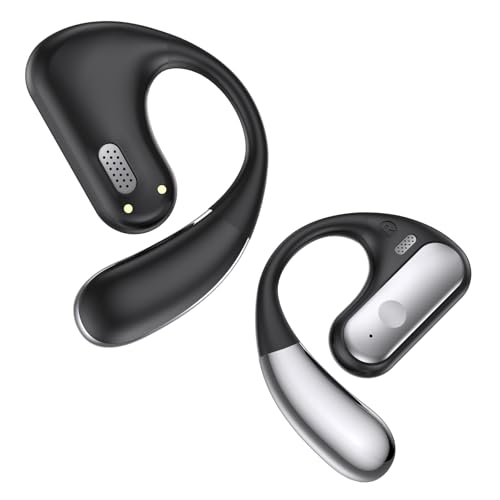 EUQQ Auriculares Inalambricos Deportivos Auriculares de Conducción Ósea y Cascos Inalambricos Bluetooth Deporte, Auriculare para Correr con hasta 40 Horas de Reproducción