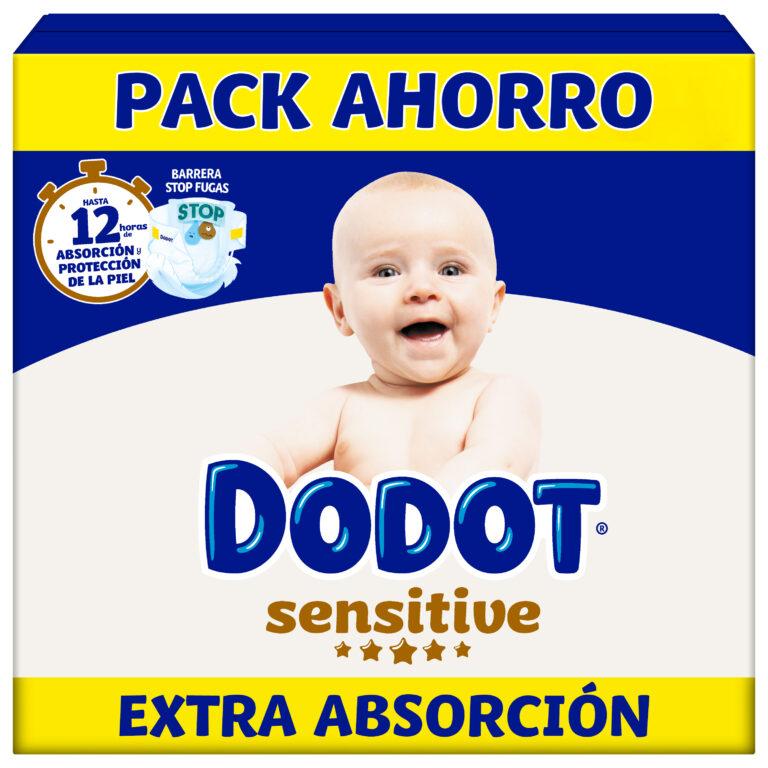 Dodot Sensitive Extra Pañal Bebé, Tallas 3,4,5,6. Pack mensual | Miravia