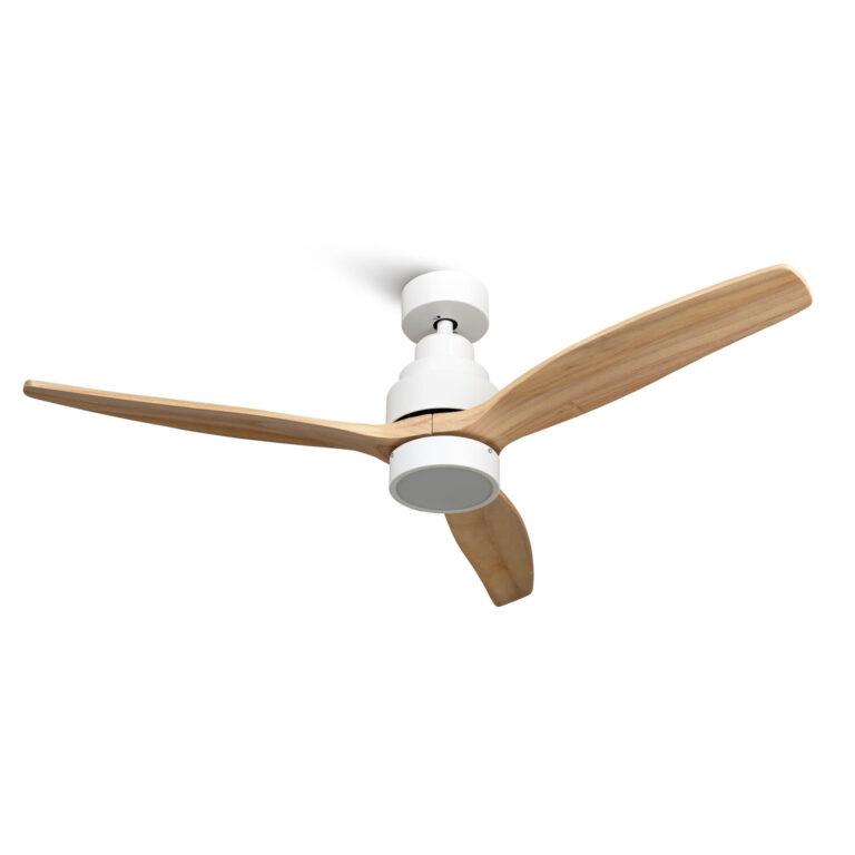 Mellerware – Ventilador de Techo con Mando a Distancia Brizy Bright. 45 W. 6 Velocidades. Ultra silencioso. 3 Aspas 132 de Diámetro. Función Verano-Invierno. Temporizador. LED. Black | Miravia