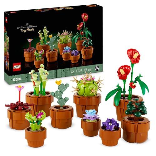 25% DESCUENTO LEGO Botanical Plantas Diminutas con 9 Flores Artificiales para Construir en Maceta de Terracota, Regalo para el Día de la Madre, Decoración del Hogar 10329