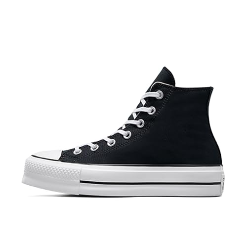 47% DESCUENTO Converse Chuck Taylor CTAS Lift Hi, Zapatillas Mujer, Negro (Black/White/White 001), 36.5 EU