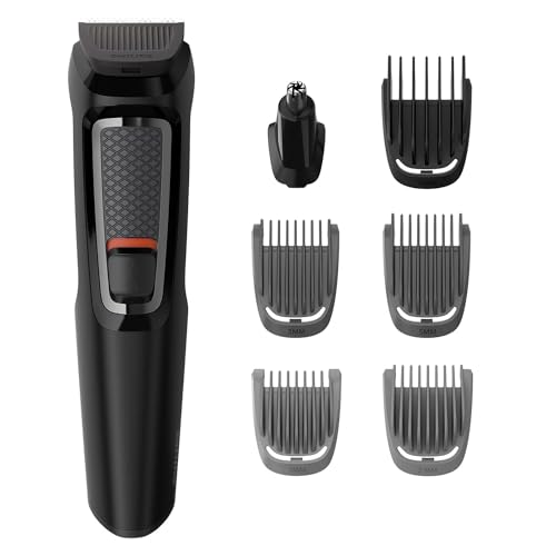 36% DESCUENTO Philips MULTIGROOM Series 3000 MG3720/33 cortadora de pelo y maquinilla Negro Recargable   Afeitadora (Negro, Rectángulo, 9 mm, Nariz, Acero inoxidable, 60 min)