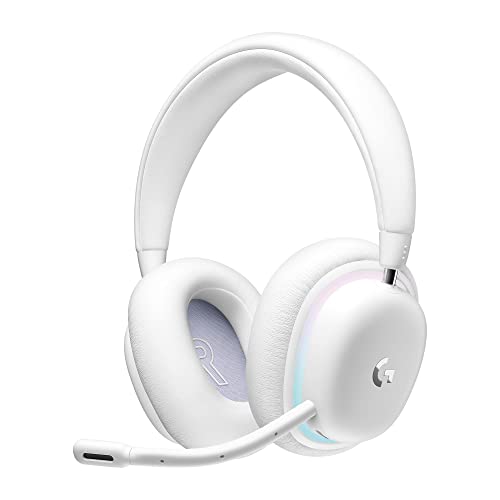 62% DESCUENTO Logitech G G735 Auriculares Inalámbricos Gaming, LIGHTSYNC RGB Personalizable, LIGHTSPEED, Bluetooth, Conector 3,5 MM Aux. Para PC, Móvil, Micrófono Desmontable Blanco Niebla