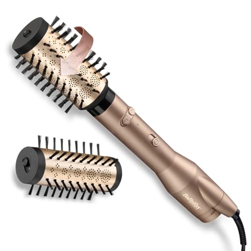 51% DESCUENTO BaByliss Cepillo Secador de Pelo Big Hair Dual AS952E, Cepillo Rotatorio de 50mm y 40 mm, Seca y Moldea a la vez, Tecnología Iónica, Rotación Bidireccional, Aire frio, Multicolor