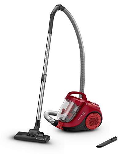 Rowenta RO2913EA Aspiradora de Remolque sin Bolsa, tecnología ciclónica Avanzada, diseño Compacto, Filtro de Alta eficiencia, Plástico, Rojo