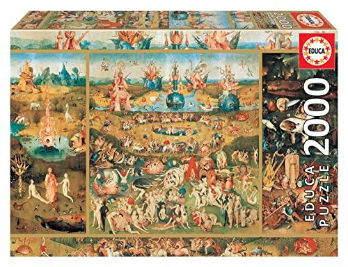 52% DESCUENTO Educa Puzzle de 2000 Piezas para Adultos | El Jardín de Las Delicias. Incluye Pegamento Fix Puzzle. A Partir de 14 años (18505)
