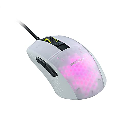 59% DESCUENTO Roccat Ratón óptico gaming con cable blanco RGB Burst Pro para PC (Windows)