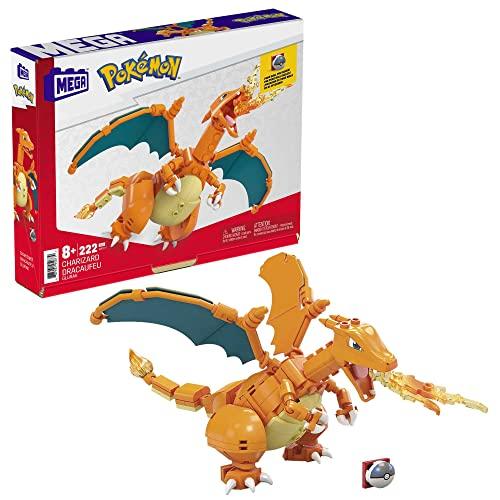 45% DESCUENTO MEGA Construx Pokémon Charizard Figura de 222 Bloques de construcción de Juguete para niños (Mattel GWY77)