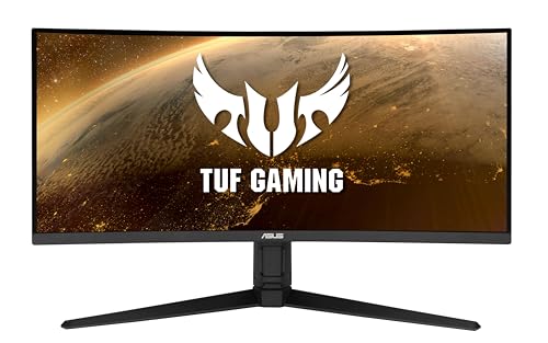 ASUS Monitor Gaming TUF Gaming VG34VQL1B: 34 Pulgadas, WQHD (3440×1440), 165 Hz (más de 144 Hz), Extreme Low Motion Blur, FreeSync Premium, 1ms (MPRT), Curvo, DisplayHDR 400