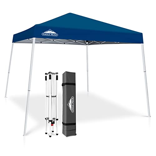 OFERTÓN SUPREMO 71% DESCUENTO EAGLE PEAK Toldo desplegable con Patas inclinadas de 3 m x 3 m, toldo instantáneo para Exteriores, Refugio Plegable de fácil instalación (Rojo)