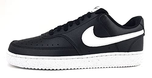 50% DESCUENTO NIKE Nike Court Vision Low Next Nature, Sneaker Hombre, Negro Black White, 44 EU