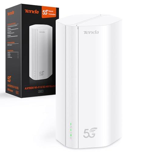 27% DESCUENTO Tenda 5G01 Router 5G SIM WiFi 6 1500Mbps, Módem 5G/4G LTE con Doble Banda, Ranura Tarjeta Nano SIM, Plug & Play, Puerto Gigabit WAN/LAN, 6 Antenas Internas, Mesh Wi Fi+, 5G NR Router | Nivel Básico