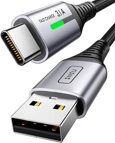 32% DESCUENTO INIU Cable USB A USB C, [2m] QC 3,0 y 3,1A Cable USB C Carga Rapida, Aleación Trenzado de Nylon Cable USB Tipo C Cargador Compatible con iPhone 16 15 Pro Samsung S21 Huawei Xiaomi Pixel ECC.