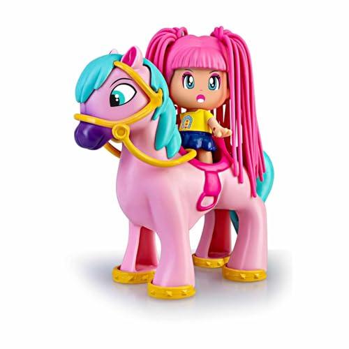 58% DESCUENTO Pinypon Pony Melena al Viento con Figura, Gama Pelazo Estilazo, los Dos muñecos Tienen el Pelo de Material blandito y Estirable, para niñas y niños Desde 4 años, Famosa (700017180)