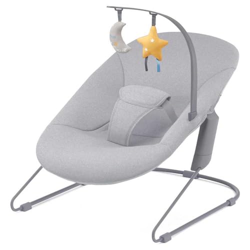 31% DESCUENTO kk KinderKraft Hamaca bebé CALMEE, Balanceo natural, Asiento ajustable, Juguetes, Gris