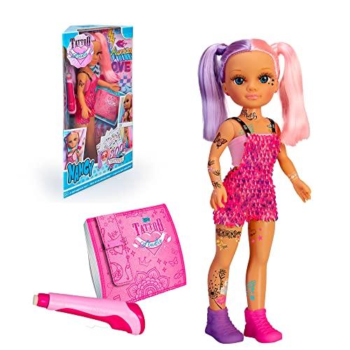 50% DESCUENTO Nancy Cada día un Tattoo, muñeca con Tatuajes de Pegatina Impermeables temporales para Jugar con Ella y decorarla, hasta 365 tatus Tipo calcomanía Diferentes, para niños y niñas, Famosa (700017335)